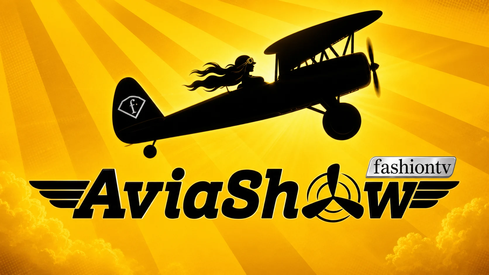 Aviashow loading screen with biplane logo and Galaxsys branding