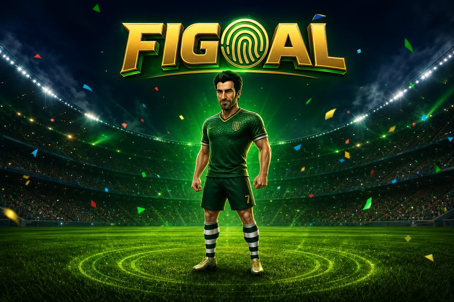 Figoal by Galaxsys - official Galaxsys x Luis Figo branded logo screen
