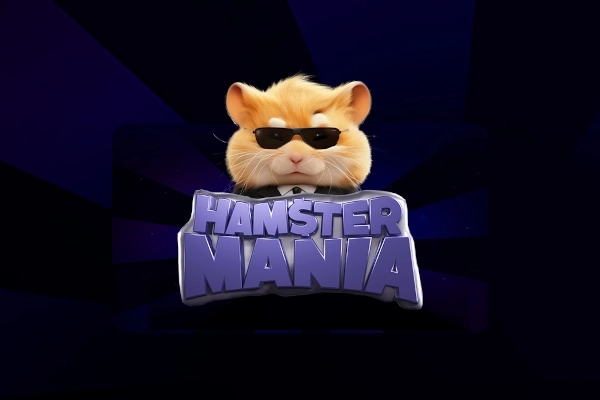 Hamster Mania by Galaxsys - secret-agent hamster mascot logo screen