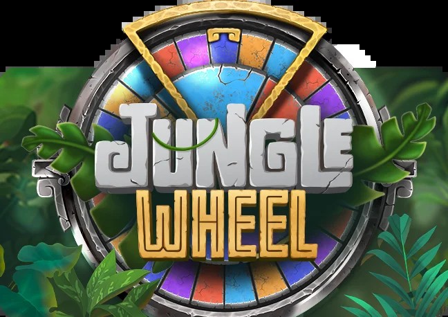 Jungle Wheel game screenshot - stone-carved wheel with jungle theme and Buy Bonus option