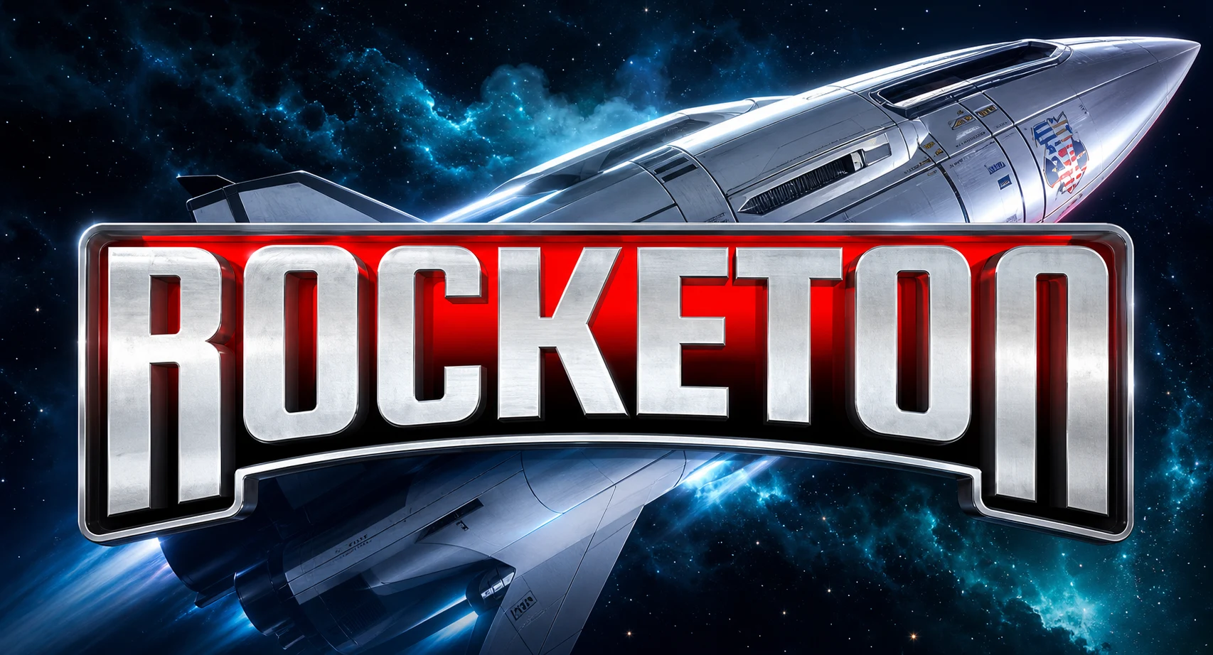 Rocketon by Galaxsys - rocket climbing against a starfield