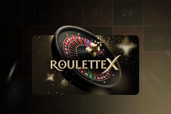 Roulette X vertical box art with wheel and star field background